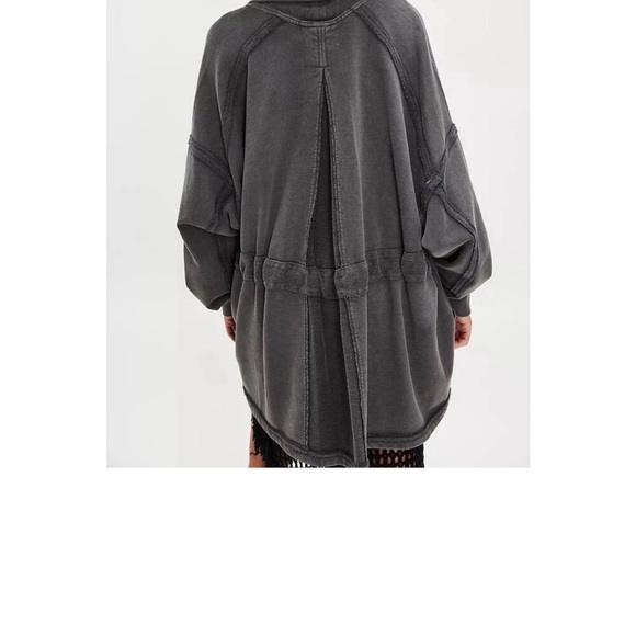 NWT Free People Boothbay Gray Utility Cinched Waist Jacket - Picture 3 of 11